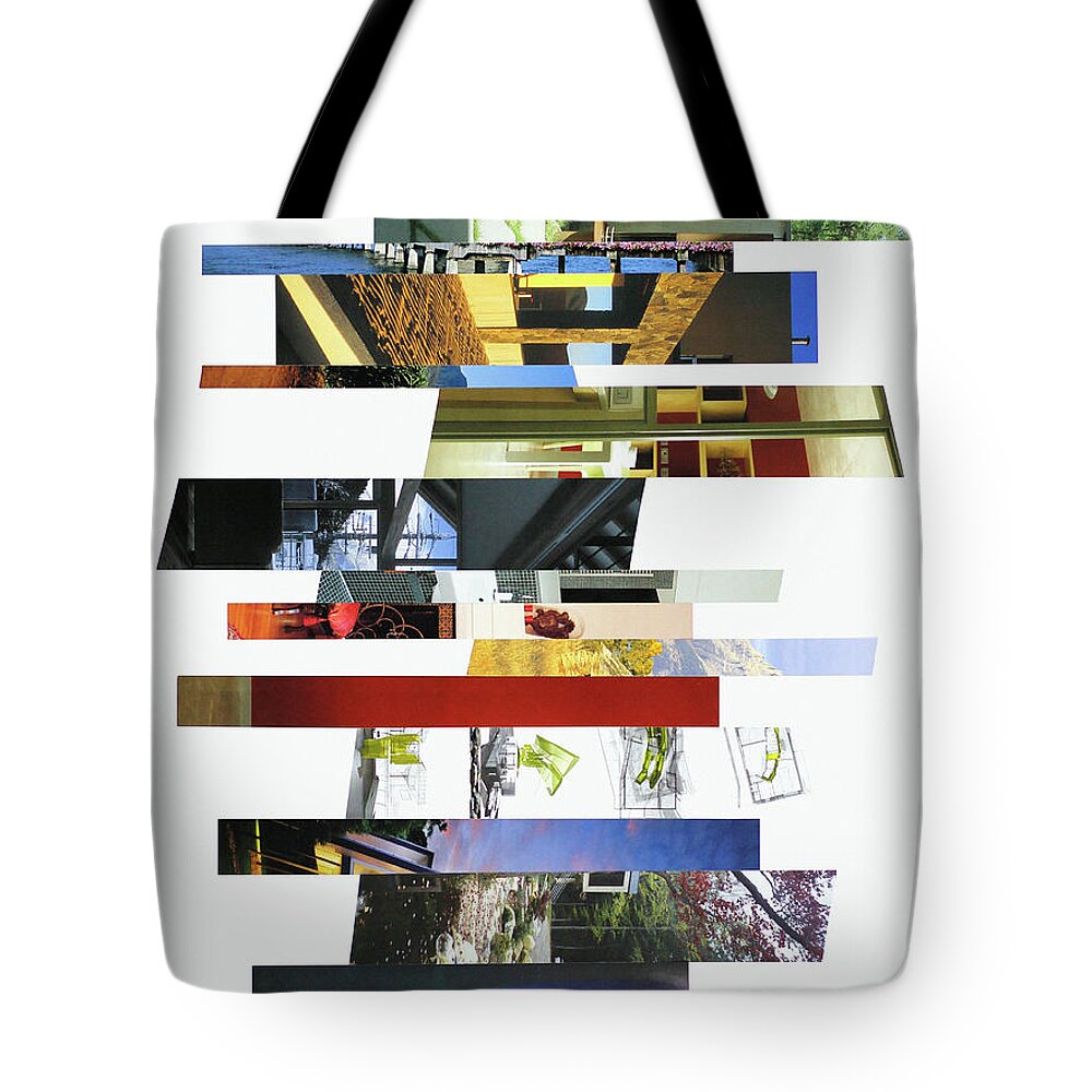 Collage Tote Bag featuring the photograph Crosscut#119v by Robert Glover