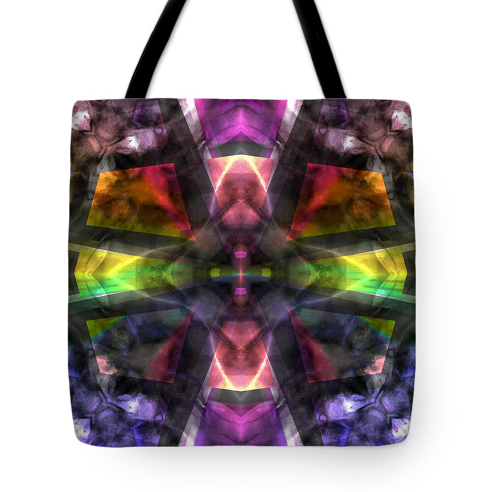 Cross Tote Bag featuring the digital art Crossroads by Dave Turner