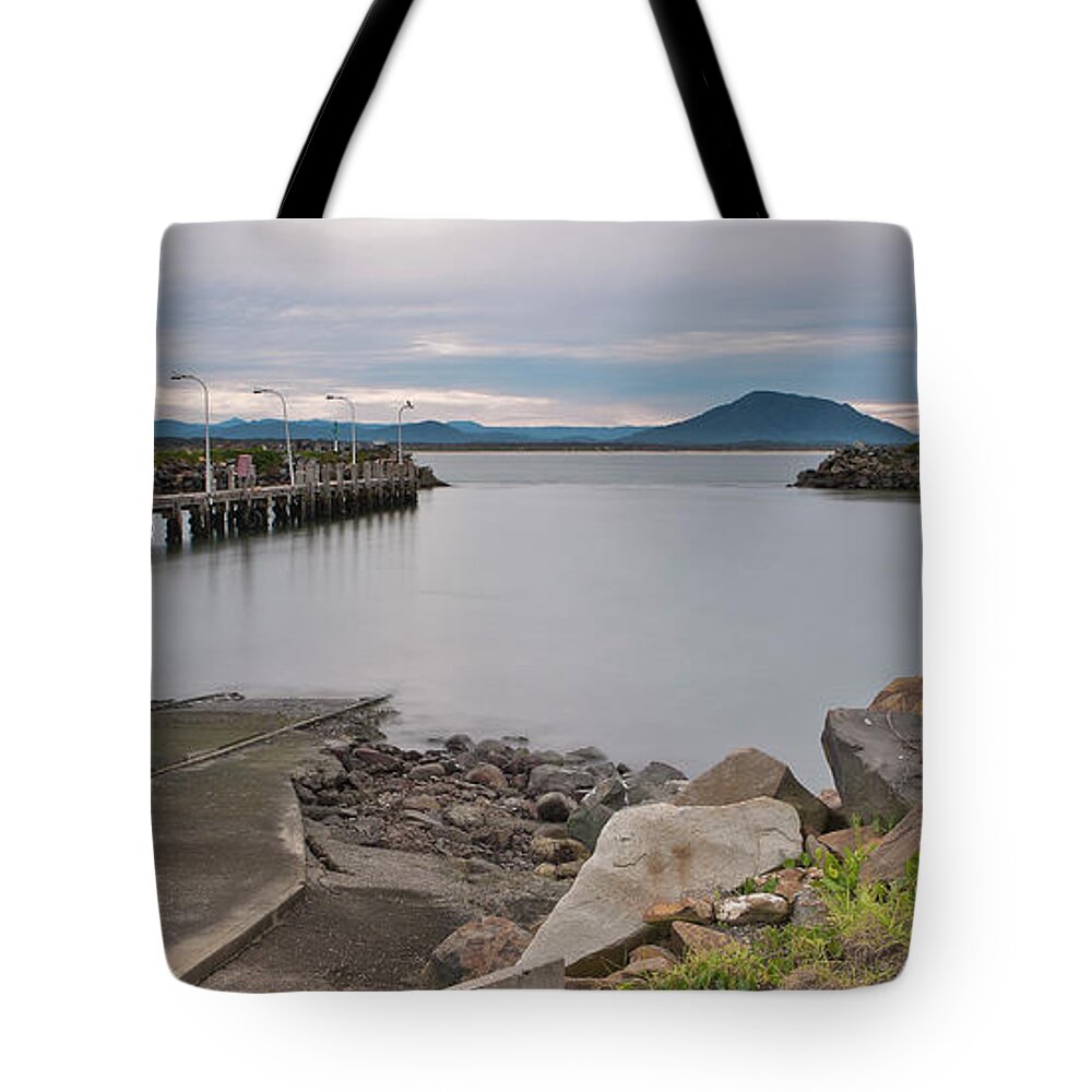 Crowdy Head Slipway Tote Bag featuring the digital art Crowdy Head Slipway 59 by Kevin Chippindall