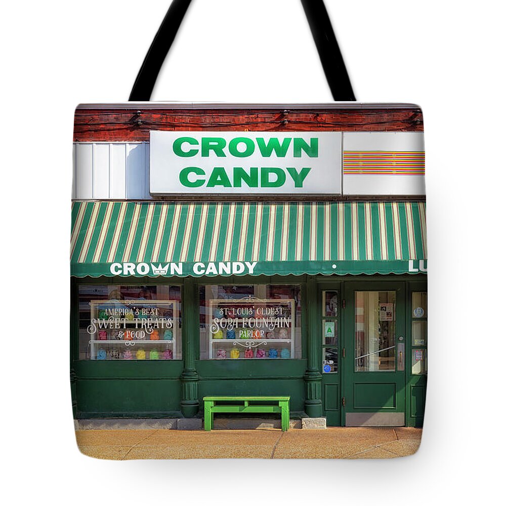 Crown Candy Kitchen Tote Bag featuring the photograph Crown Candy Kitchen - St Louis, MO by Susan Rissi Tregoning