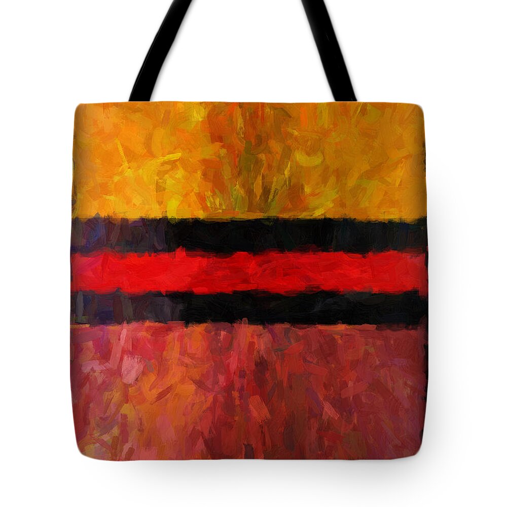 Colorful Tote Bag featuring the painting Crystalquest by Trask Ferrero