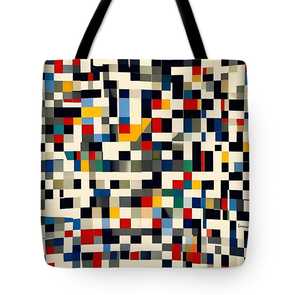 Art Tote Bag featuring the digital art Cube - No.1 by Fred Larucci