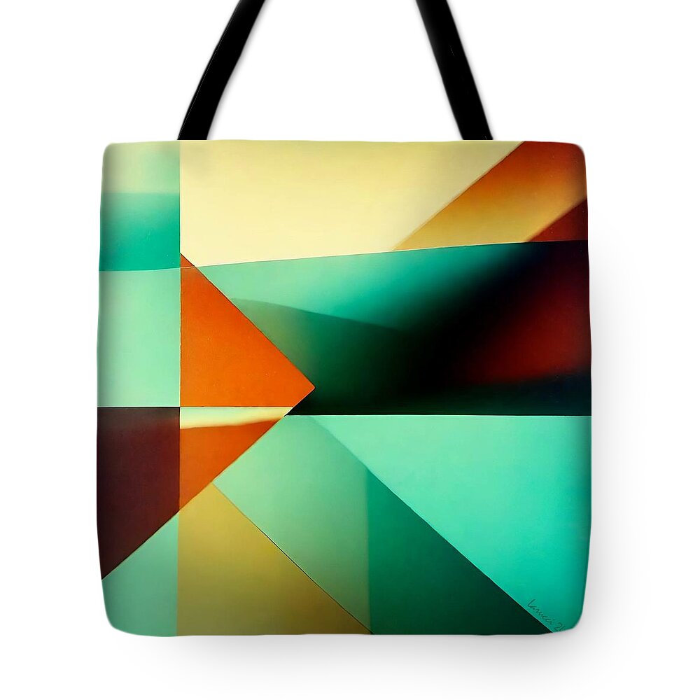 Art Tote Bag featuring the digital art Cube - No.8 by Fred Larucci