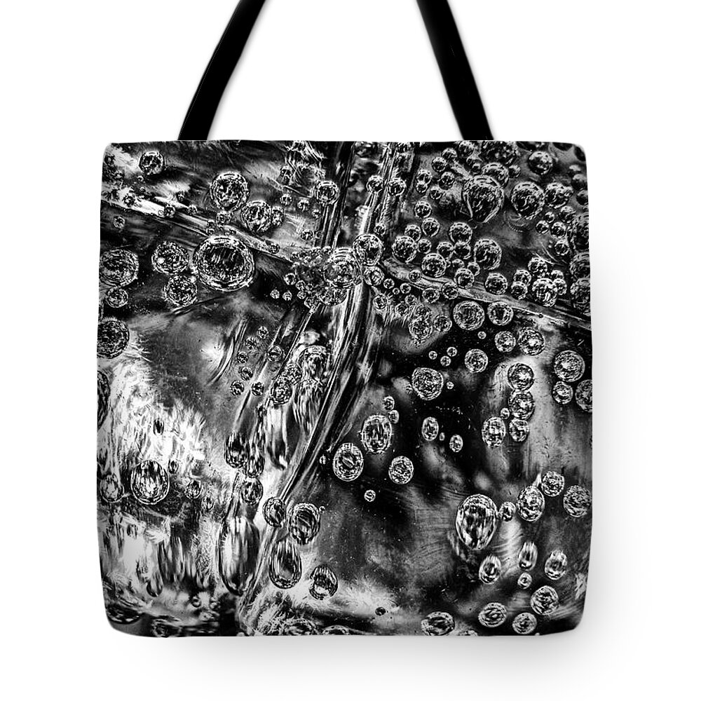 Water Tote Bag featuring the photograph Cubes and Bubbles by Stuart Litoff