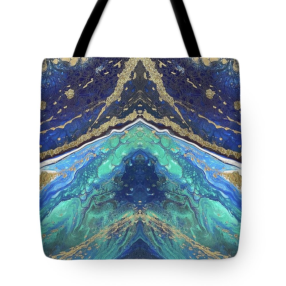 Digital Tote Bag featuring the digital art Current by Nicole DiCicco
