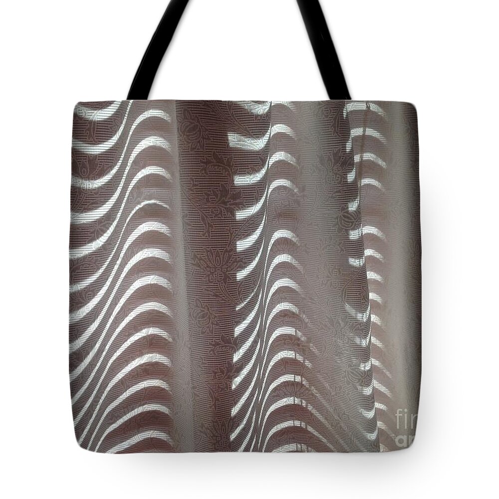  Tote Bag featuring the photograph Curtain Rolls by Mary Kobet