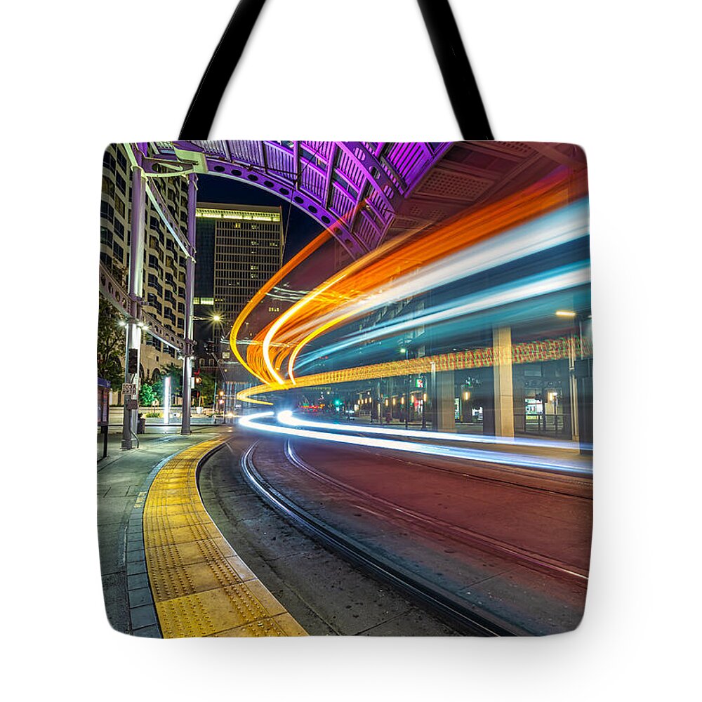 Track Tote Bag featuring the photograph Curves by Sam Antonio