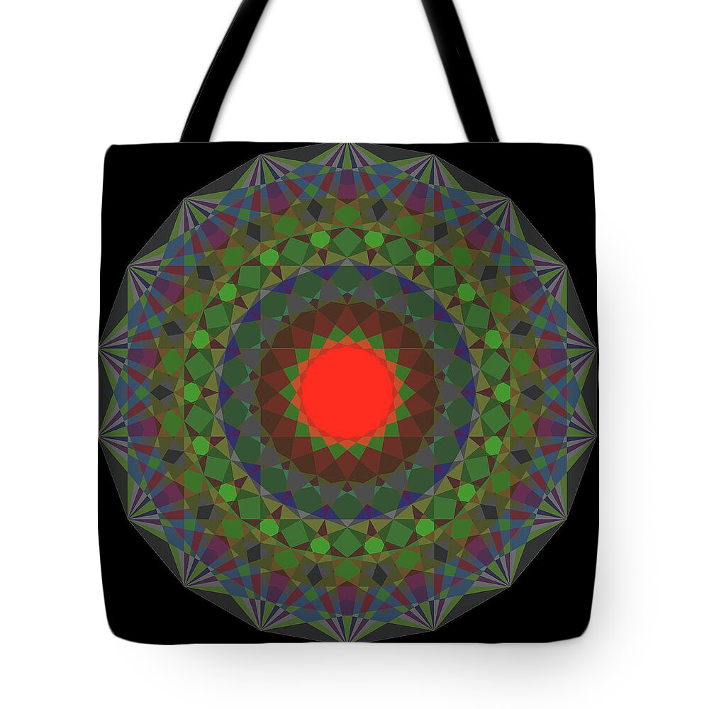  Tote Bag featuring the digital art D 1l 18d by Primary Design Co