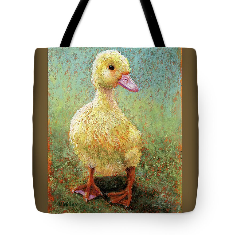 Pastel Tote Bag featuring the pastel Daisy by Kathie Miller
