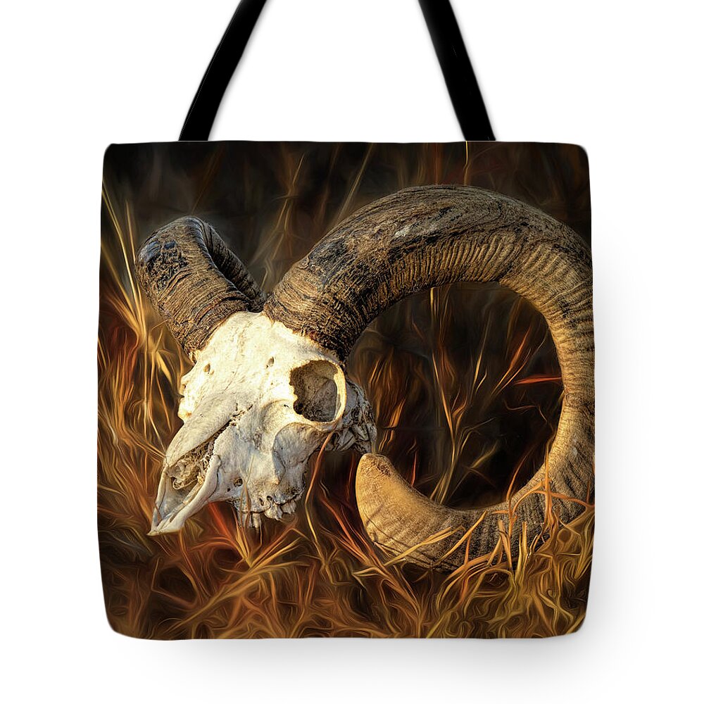 Kansas Tote Bag featuring the photograph Dall Sheep 02 - FHSM 15617 by Rob Graham