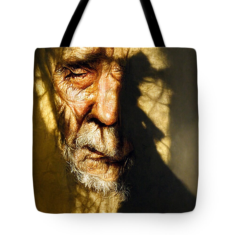 Dark Poetry Tote Bag featuring the digital art Dark Poetry #18 by Craig Boehman