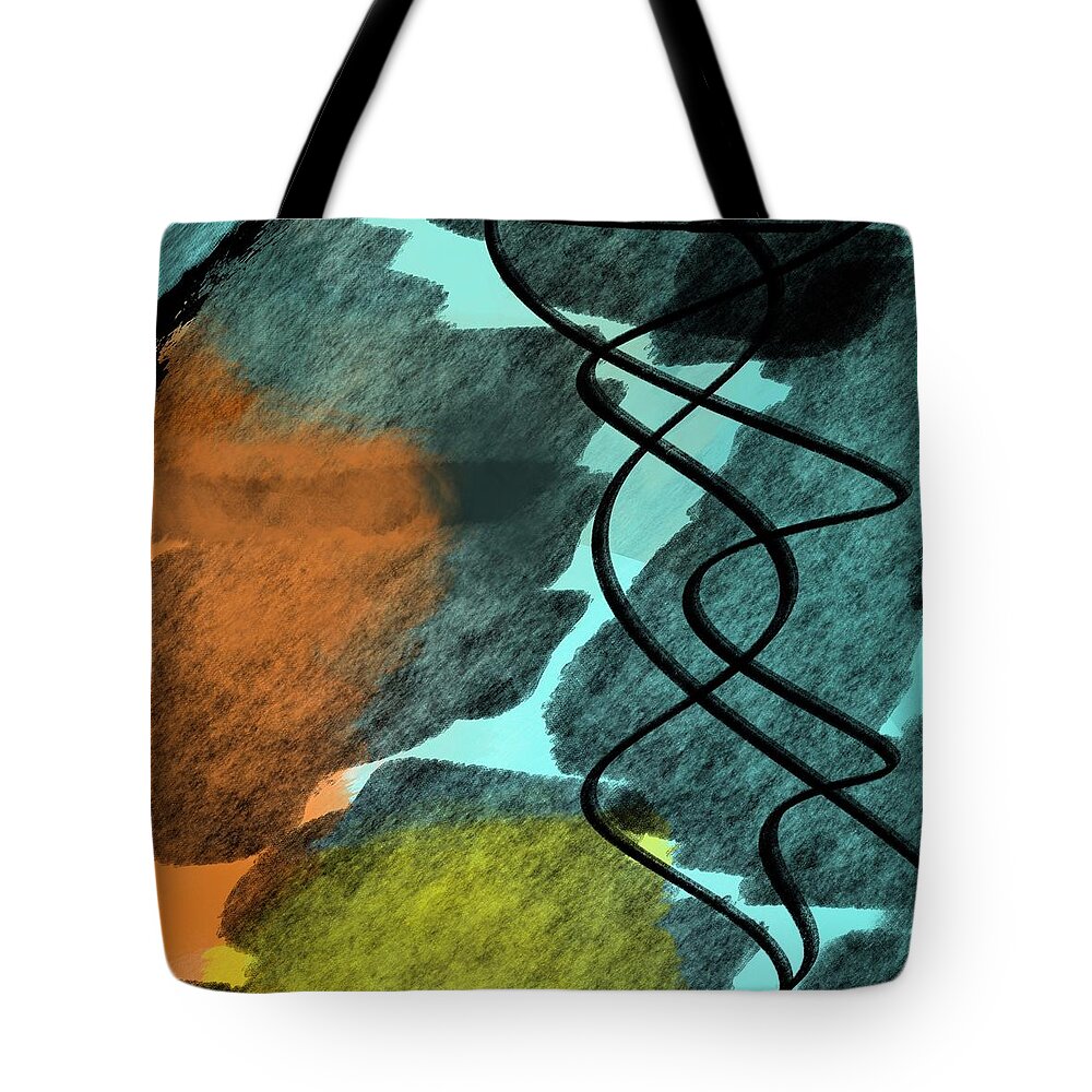 Dawn Comes After The Storm Tote Bag featuring the digital art Dawn Comes After the Storm by Ruth Harrigan