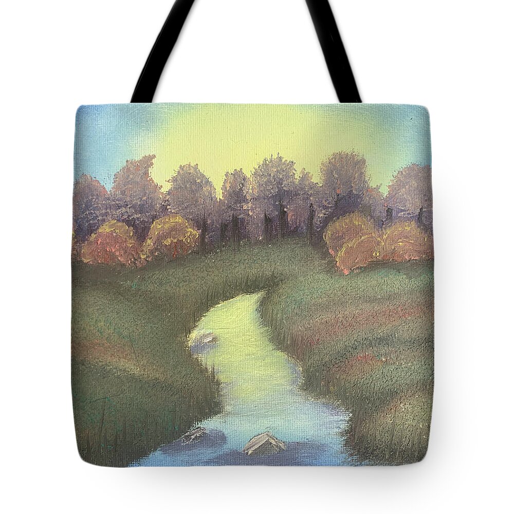 Sunrise Tote Bag featuring the painting Dawn by Lisa White