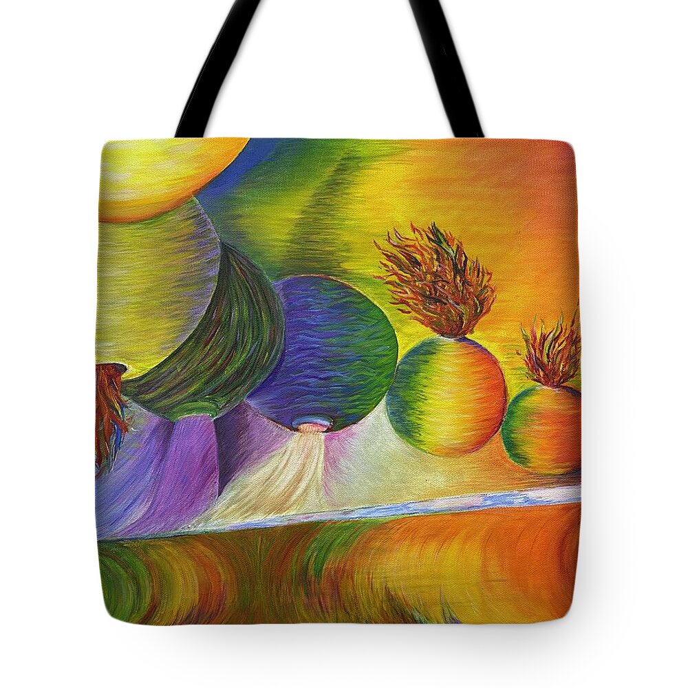  Tote Bag featuring the painting Dawn to Noon by Dorsey Northrup