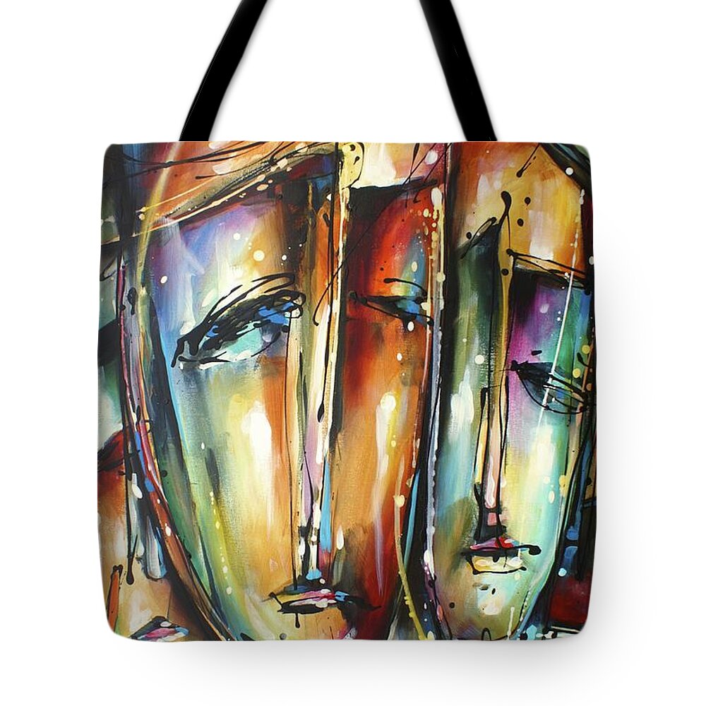 Urban Tote Bag featuring the painting Dazzled by Michael Lang
