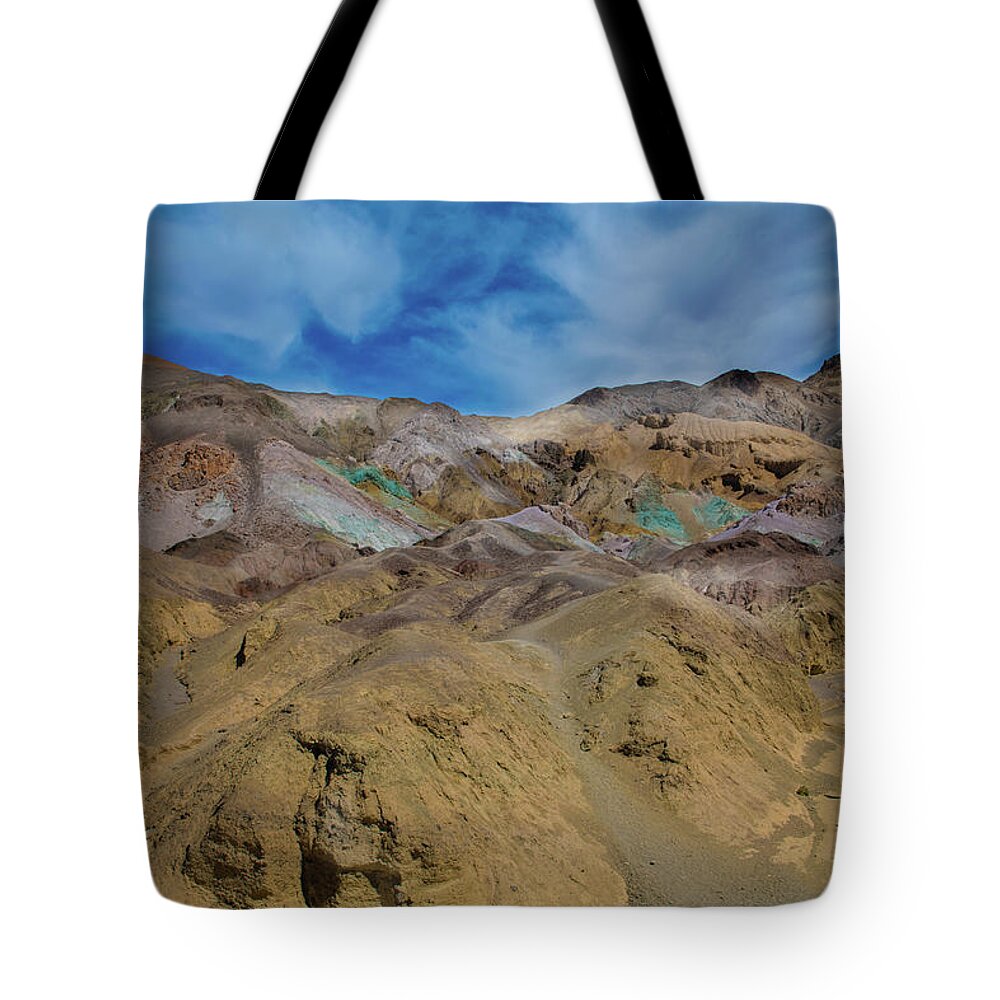 Death Valley Tote Bag featuring the photograph Death Valley Artist Walk by Patricia Dennis