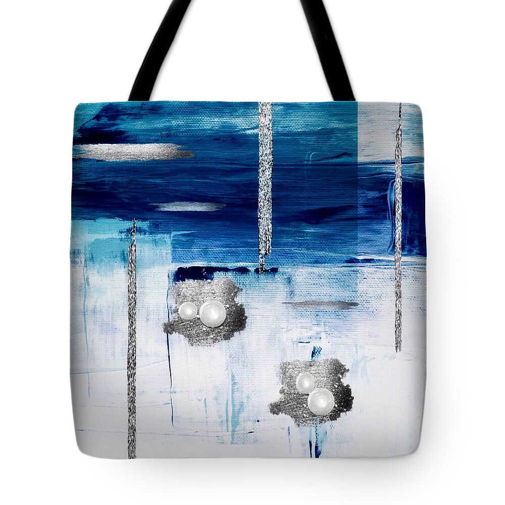 Abstract Art Tote Bag featuring the digital art Deep by Canessa Thomas
