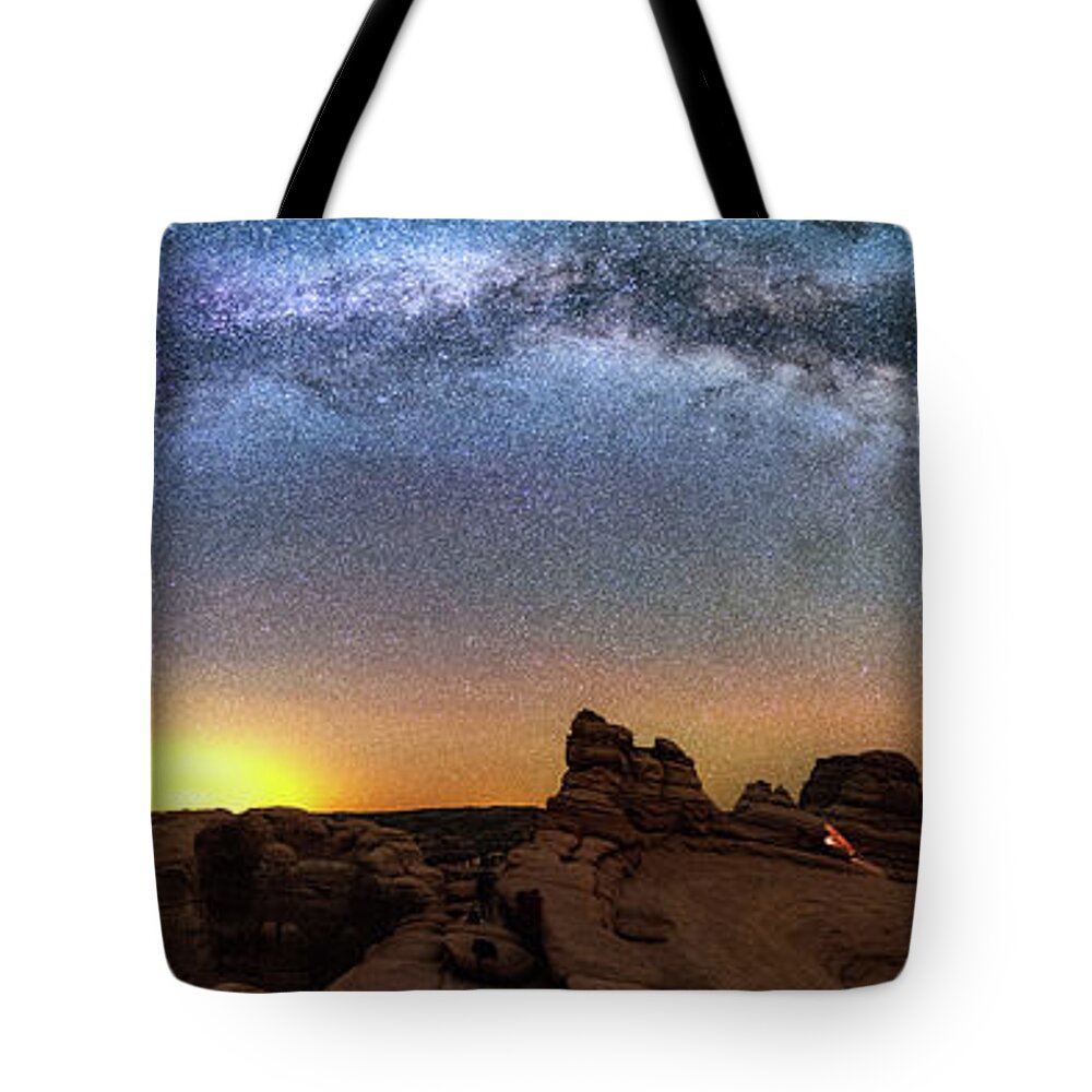 Milky Way Tote Bag featuring the photograph Delicate Dream by Chuck Rasco Photography