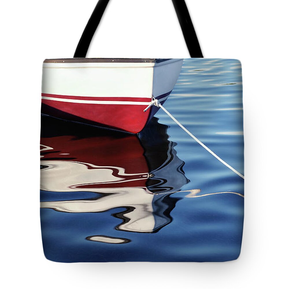 Boat Tote Bag featuring the photograph Delphin by Laura Fasulo