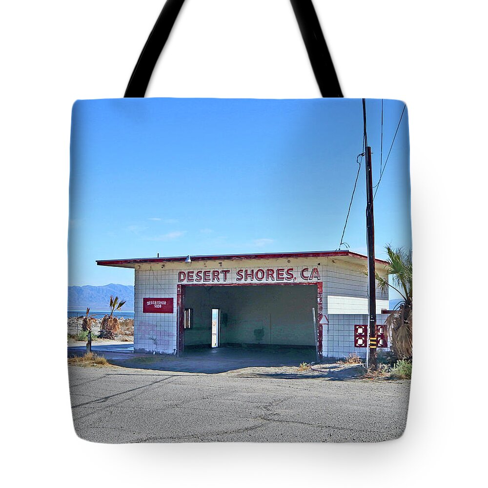 Desert Tote Bag featuring the photograph Desert Shores, Ca by Sarah Lilja