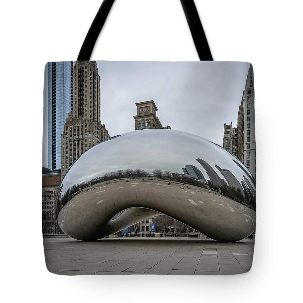 Chicago Tote Bag featuring the photograph Deserted Bean by Laura Hedien