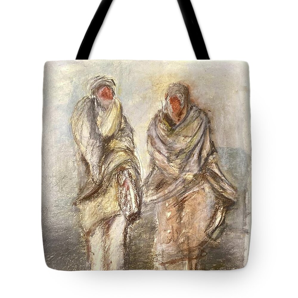 Desert Tote Bag featuring the painting Desert by David Euler