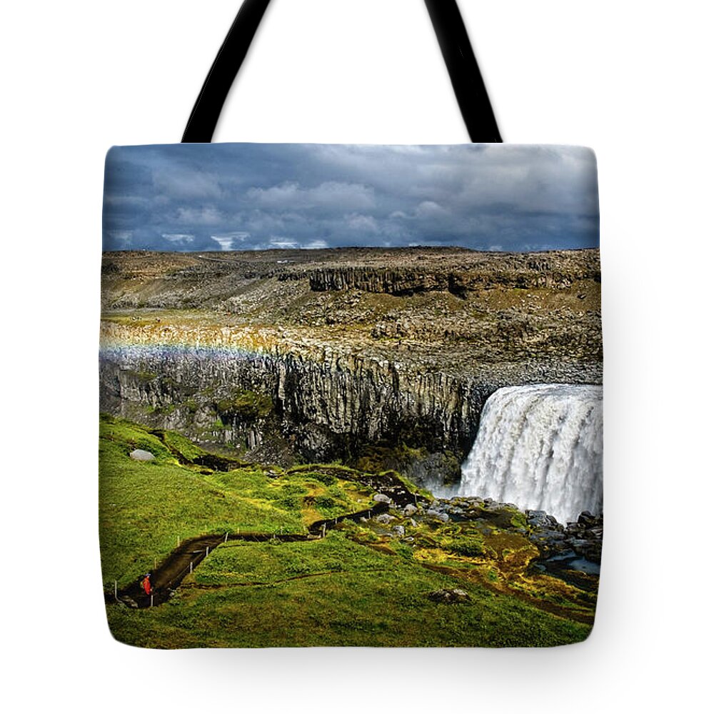 Dettifoss Tote Bag featuring the photograph Detti-Bow by Neil Shapiro