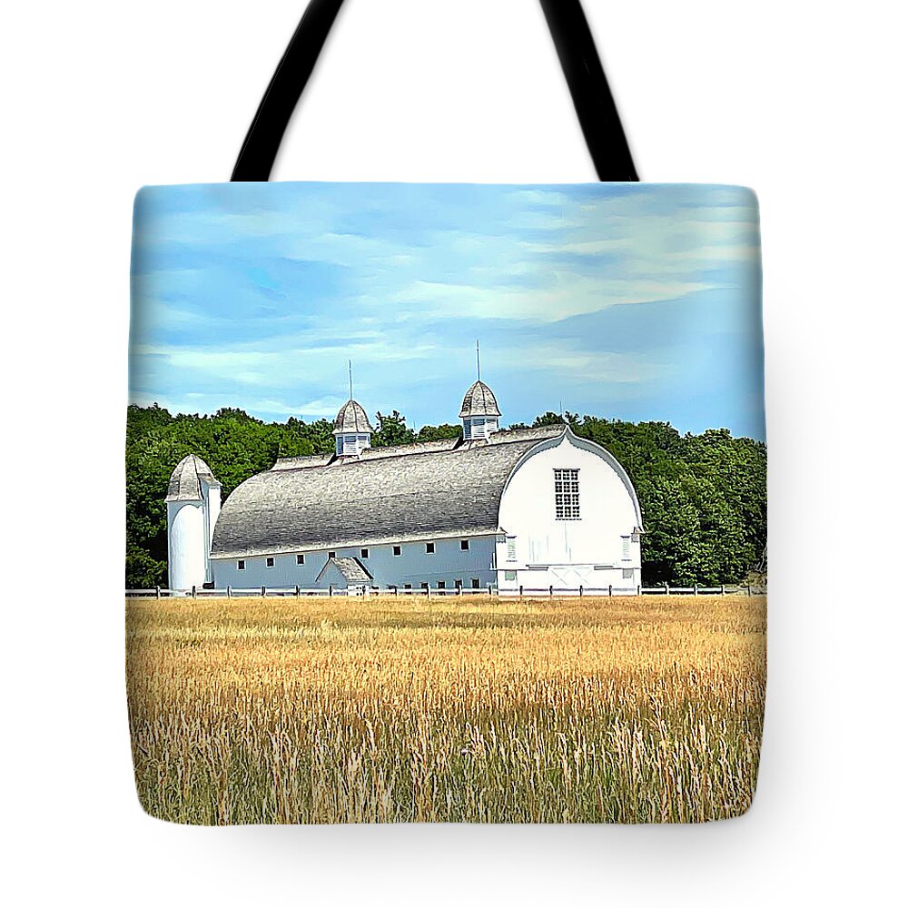 Barn Tote Bag featuring the photograph DH Day Farm-Oswegatchi by Lee Darnell