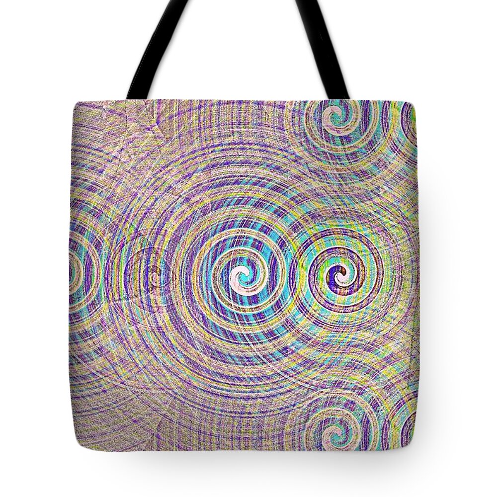 Swirl Tote Bag featuring the digital art Dialetical Motion by Andy Rhodes