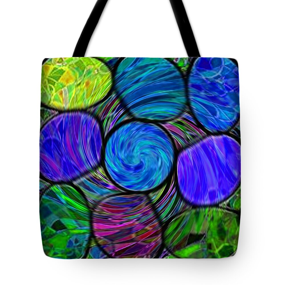 Eggs Tote Bag featuring the digital art Dinosaur Eggs by Ronald Mills