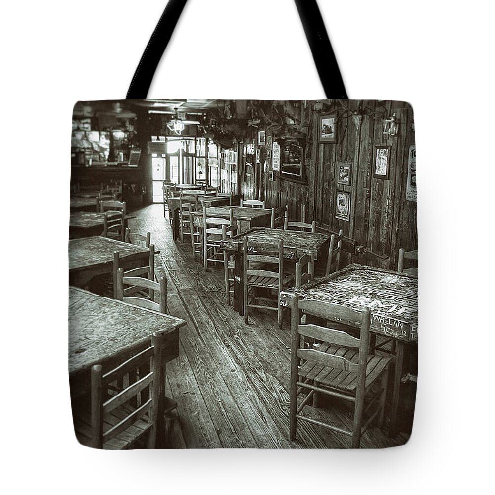 Dixie Chicken Tote Bag featuring the photograph Dixie Chicken Interior by Scott Norris