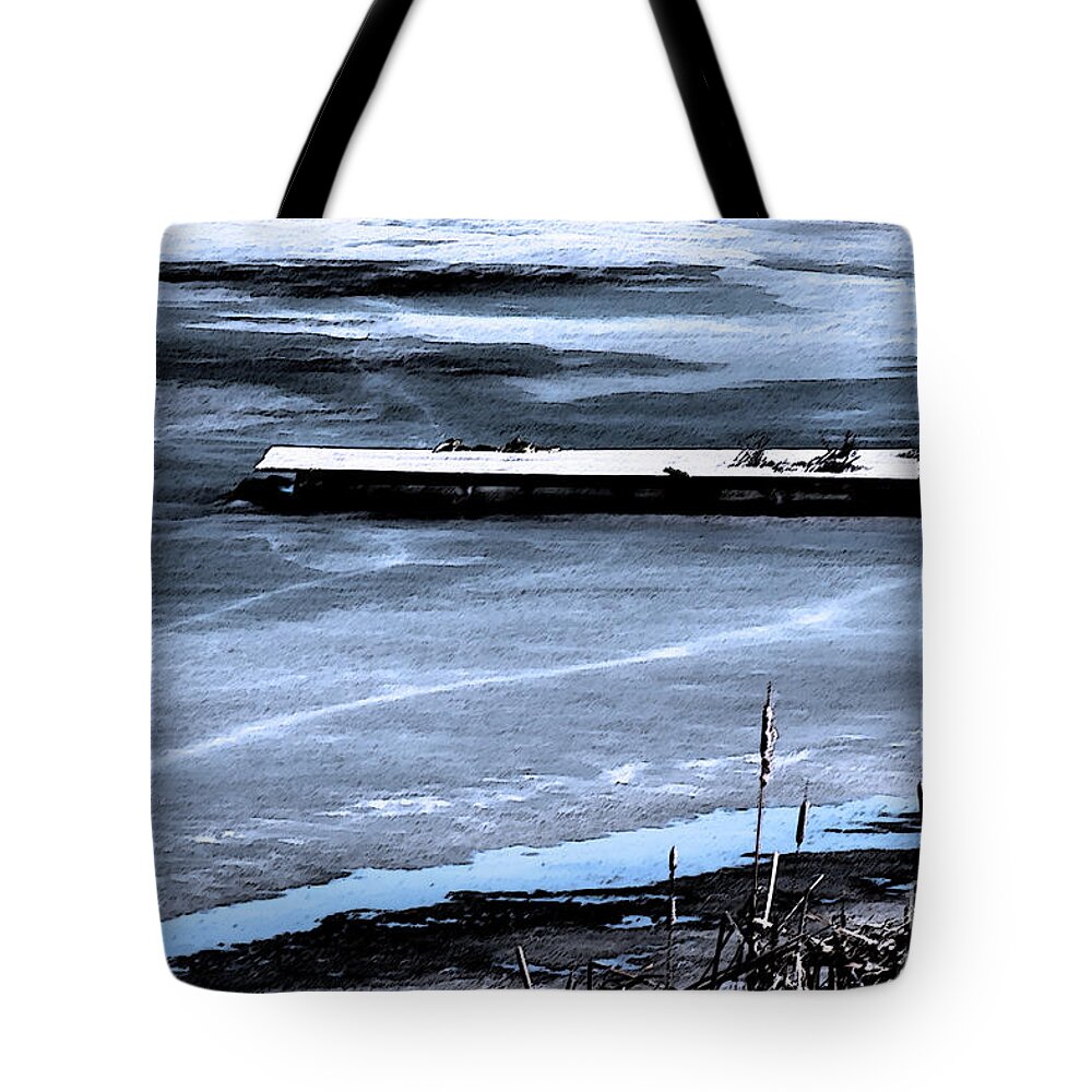 Canada Tote Bag featuring the photograph Dodgy Ice by Mary Mikawoz