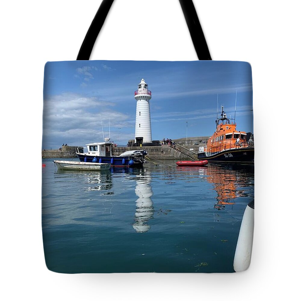 Harbor Tote Bag featuring the photograph Donaghadee Harbour by Neil R Finlay