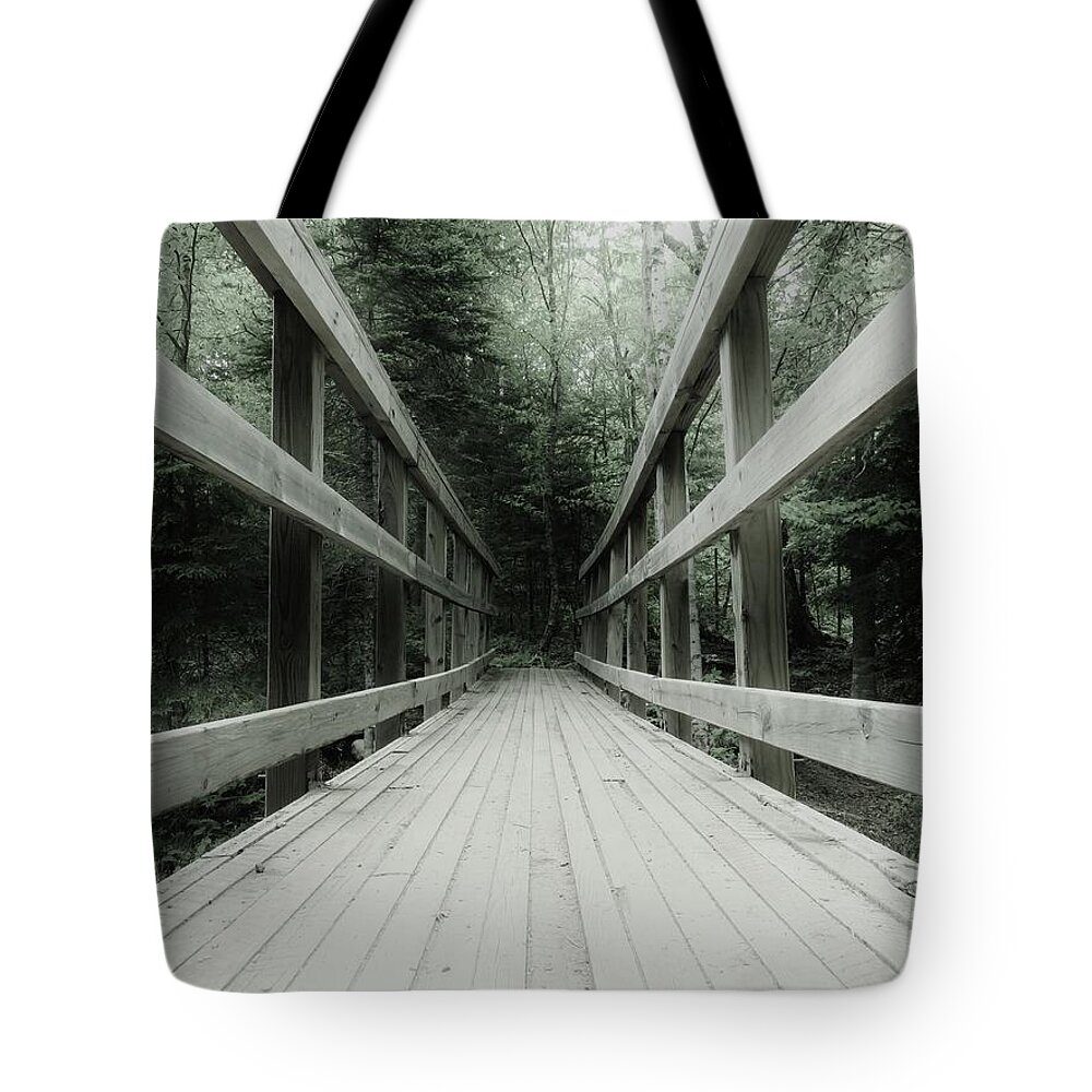  Tote Bag featuring the photograph Don't go that way by Michelle Hauge