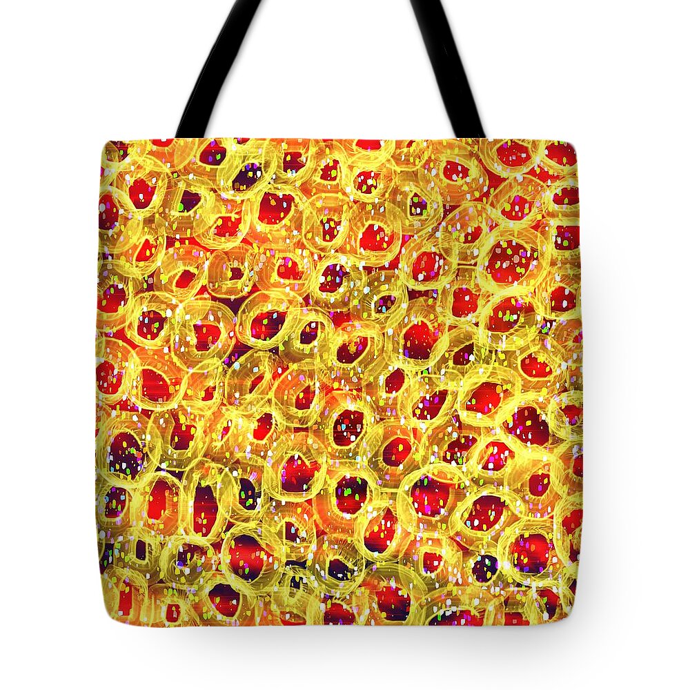 Donut Cherries Sprinkled With Delight Tote Bag featuring the digital art Donut Cherries Sprinkled with Delight by Susan Fielder