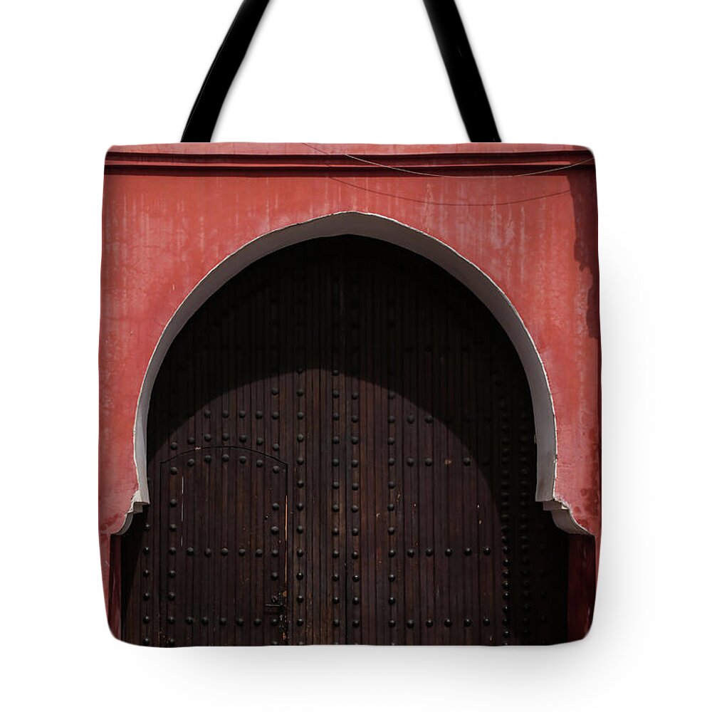 Marrakech Tote Bag featuring the photograph Doorway in Marrakech by Joshua Van Lare
