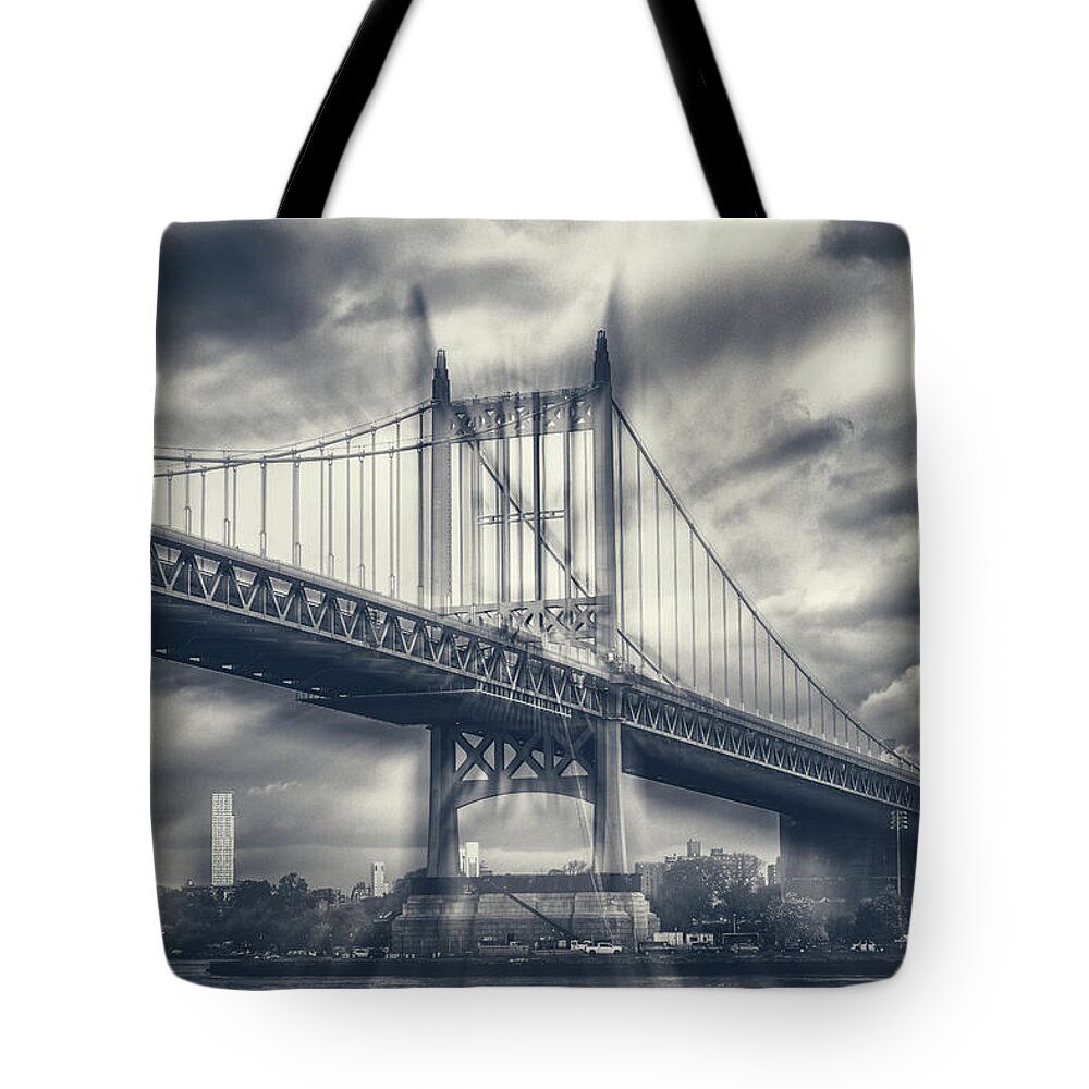 Astoria Park Tote Bag featuring the photograph Double Exposure by Cate Franklyn