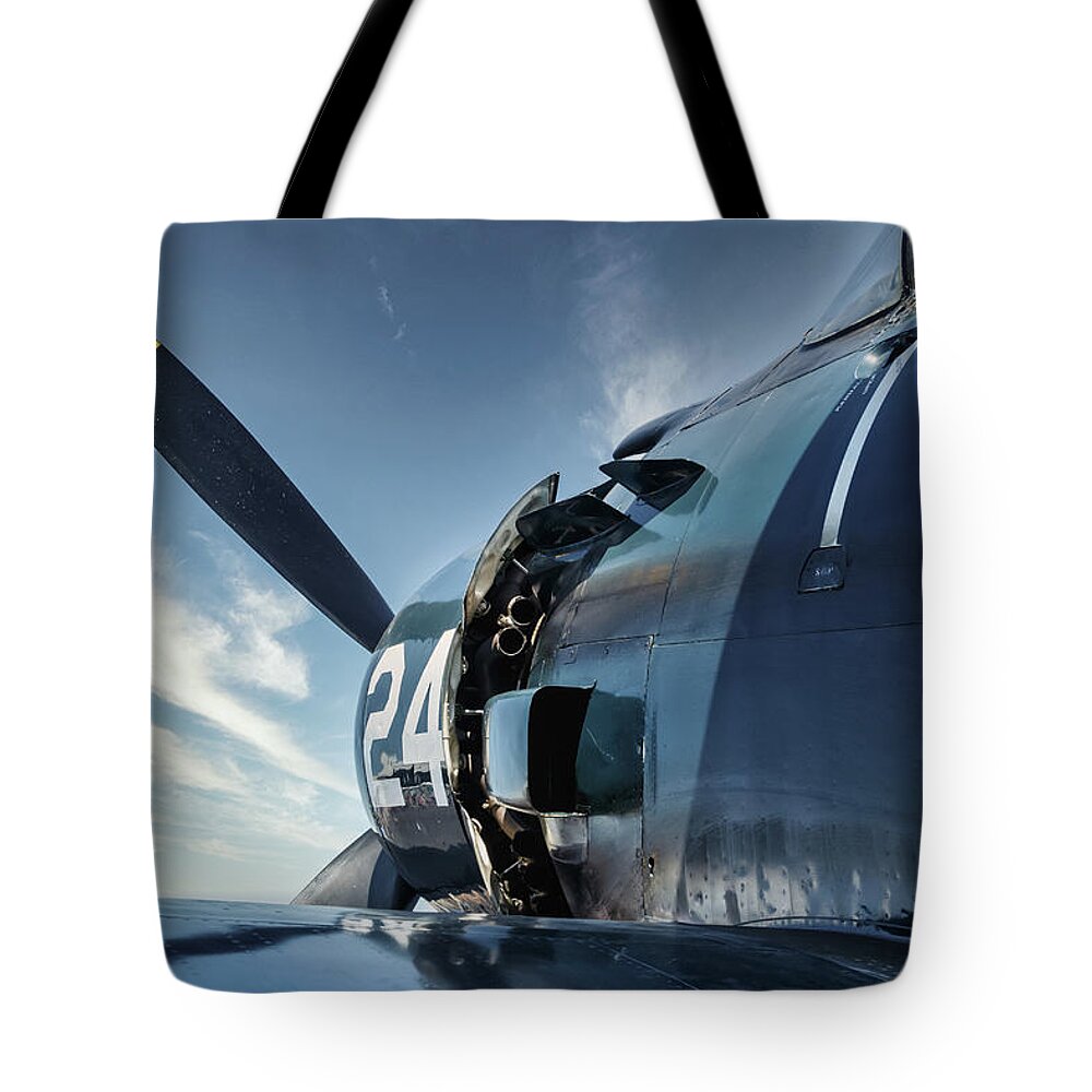 Ww2 Tote Bag featuring the photograph Douglas Skyraider #1 by Rick Deacon