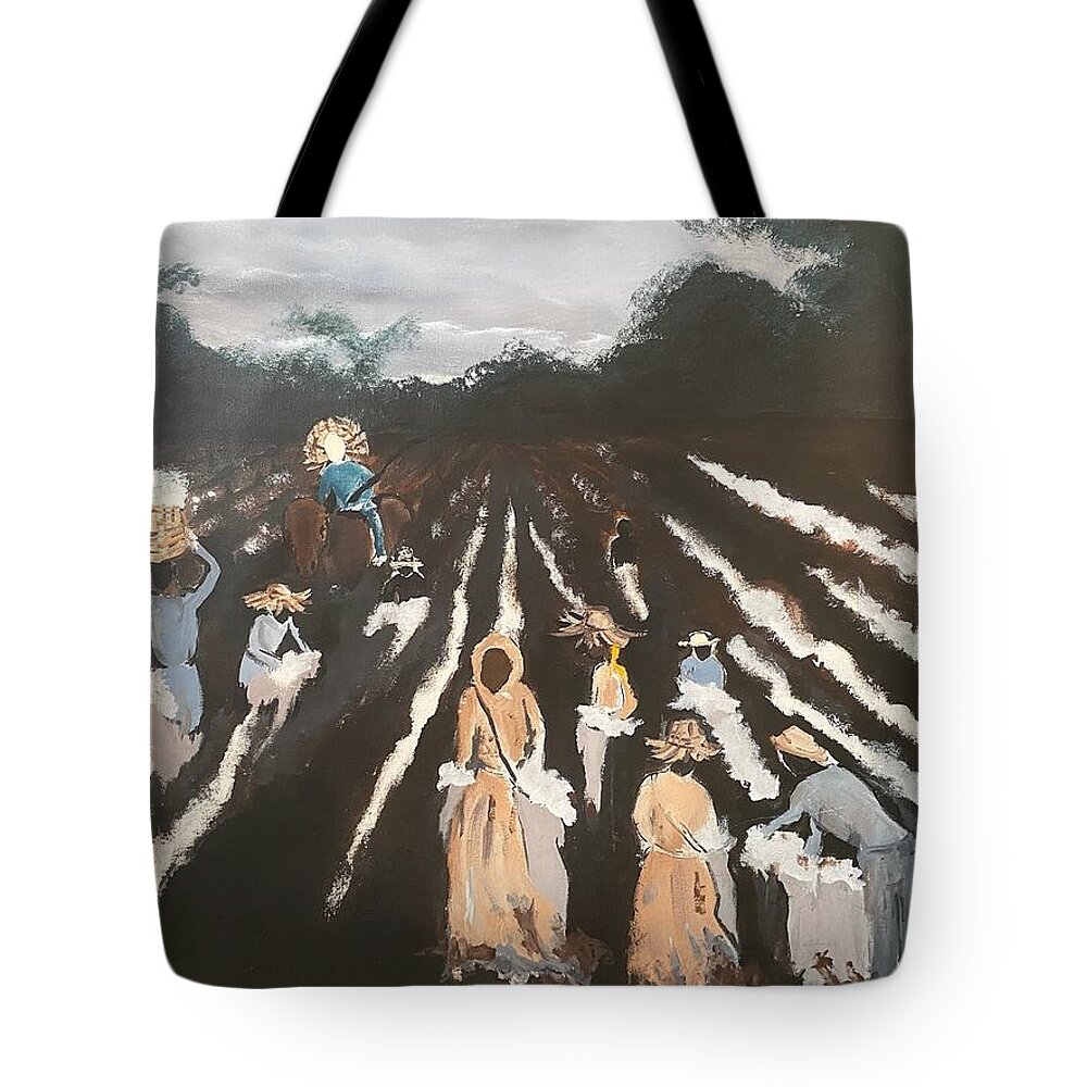  Tote Bag featuring the painting 400 Years by Angie ONeal