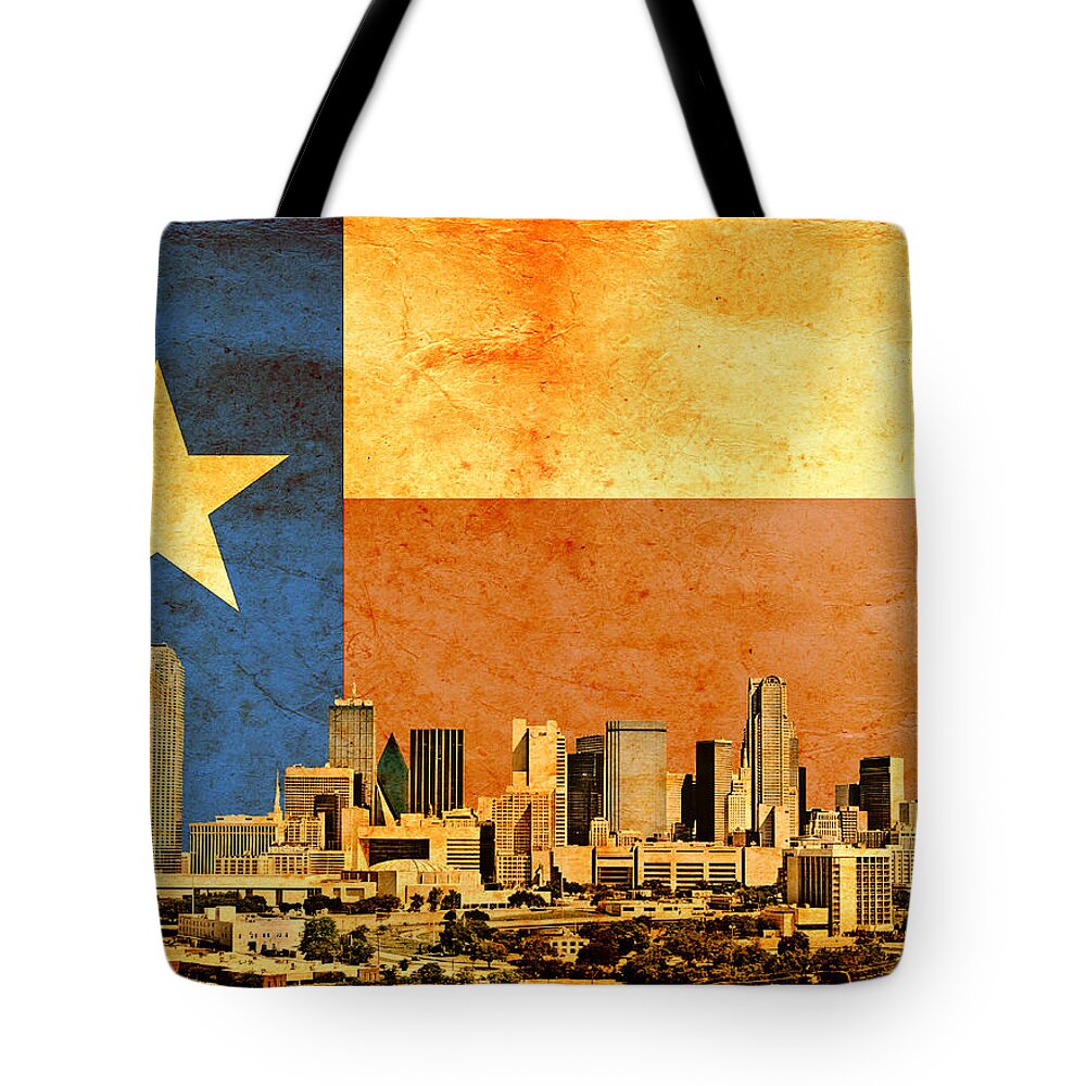 Dallas Texas Aesthetic Vinyl Record Texan Hipster Dallas Tote Bag