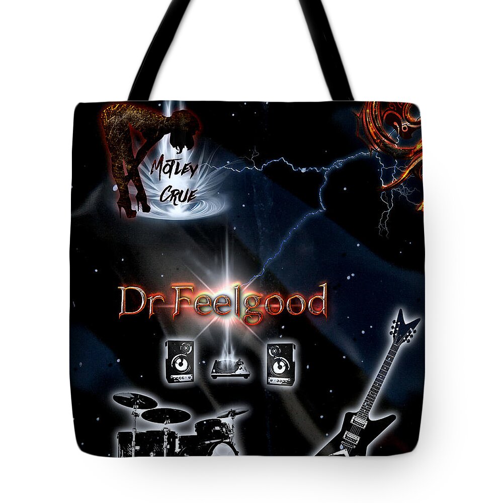 Dr. Feelgood Tote Bag featuring the digital art Dr. Feelgood by Michael Damiani