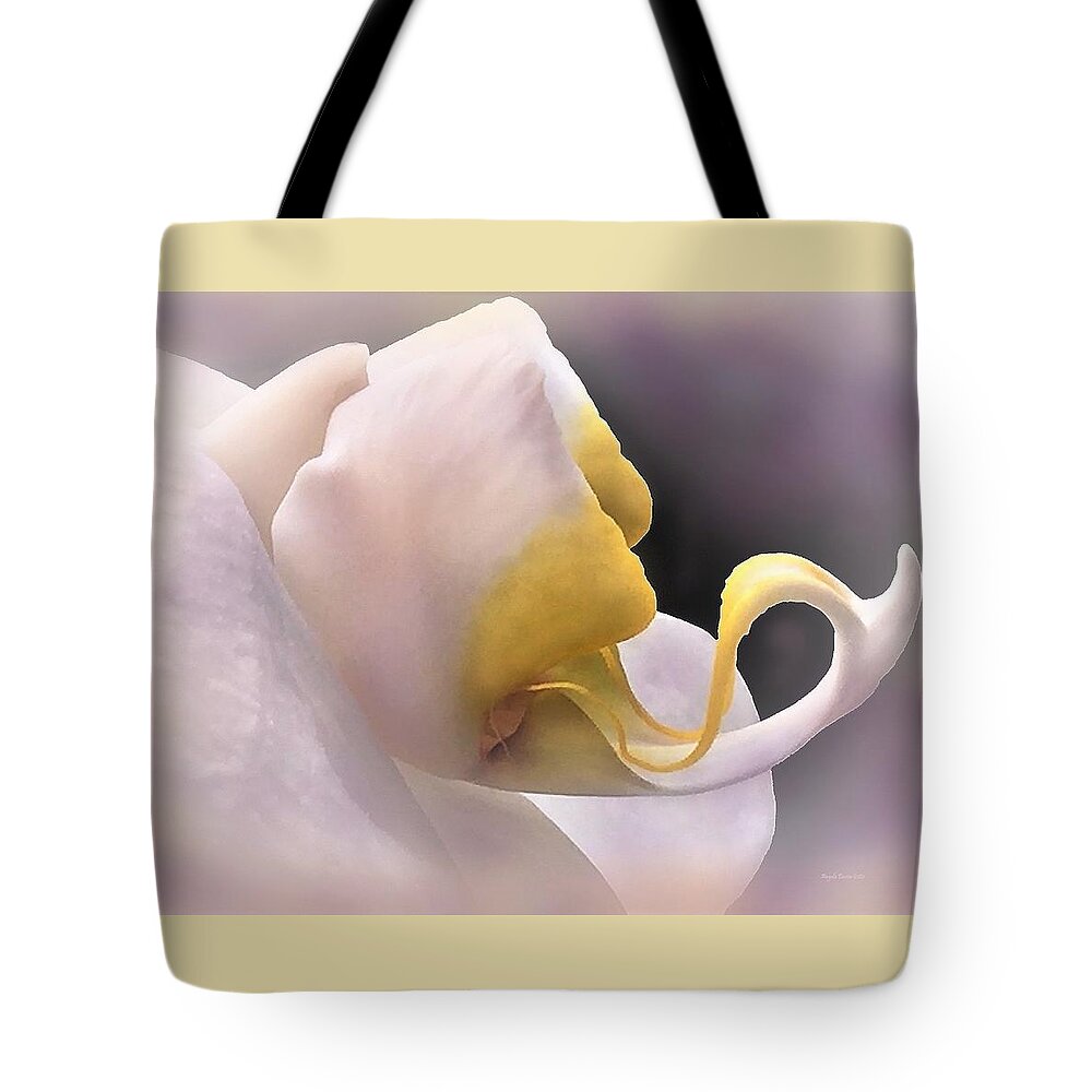 Orchid Tote Bag featuring the photograph Dragon Tongue Orchid by Angela Davies