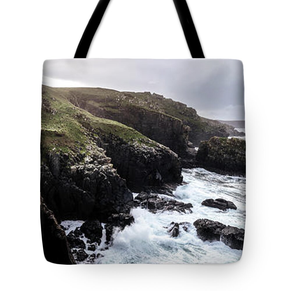 Cornwall Tote Bag featuring the photograph Dramatic Cornwall Coast by Sonny Ryse