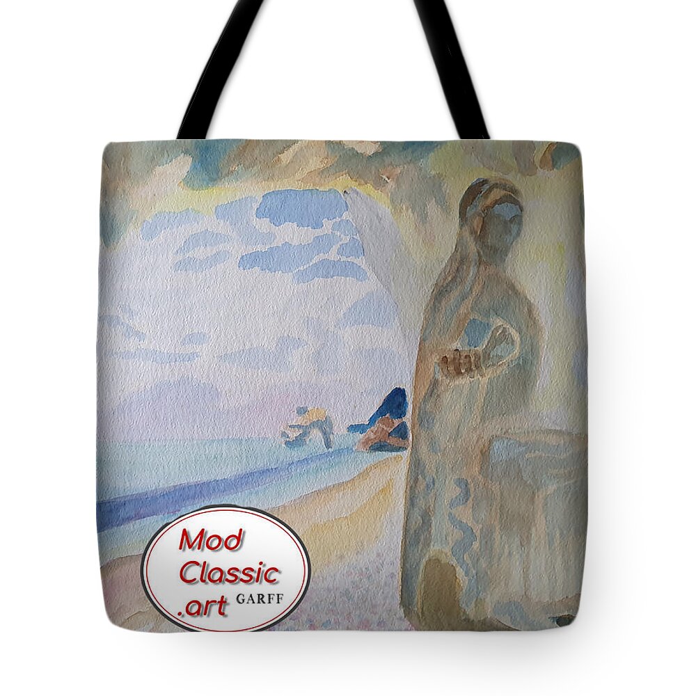Fine Art Investments Tote Bag featuring the painting Dream Cave ModClassic Art by Enrico Garff