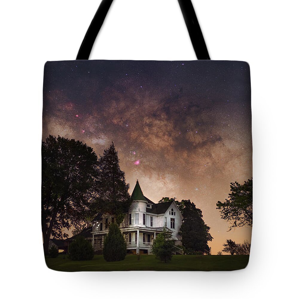 Nightscape Tote Bag featuring the photograph Dream Home by Grant Twiss