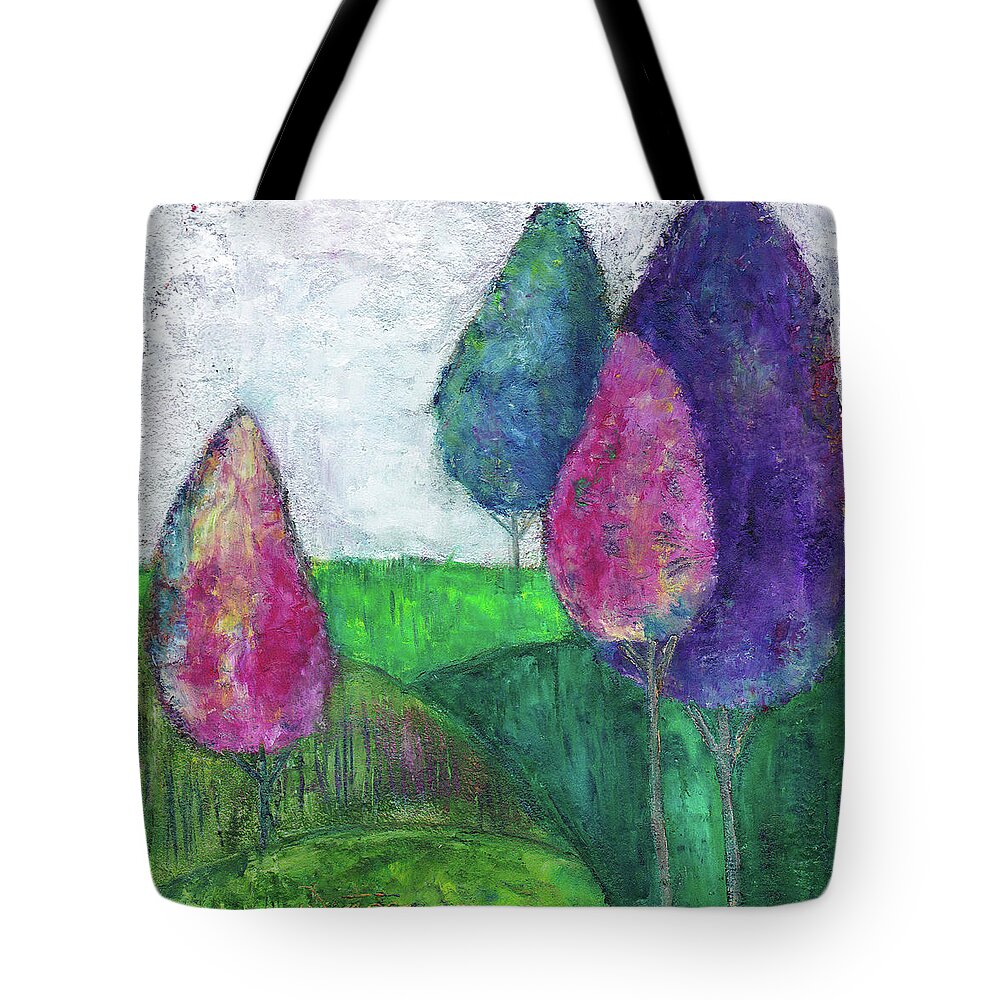 Dreamscape Tote Bag featuring the painting Dreaming in Color by Winona's Sunshyne