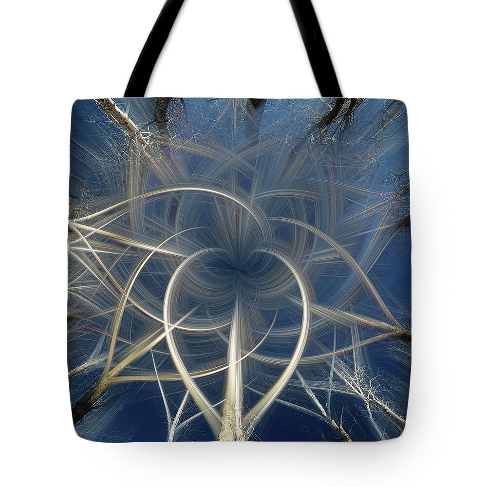 Aspen Tote Bag featuring the photograph Dreaming in the Aspen Grove - surreal series by Peter Herman