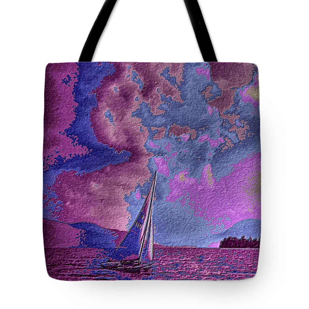 Sail Tote Bag featuring the digital art Dreaming of Sailing One by Russ Considine