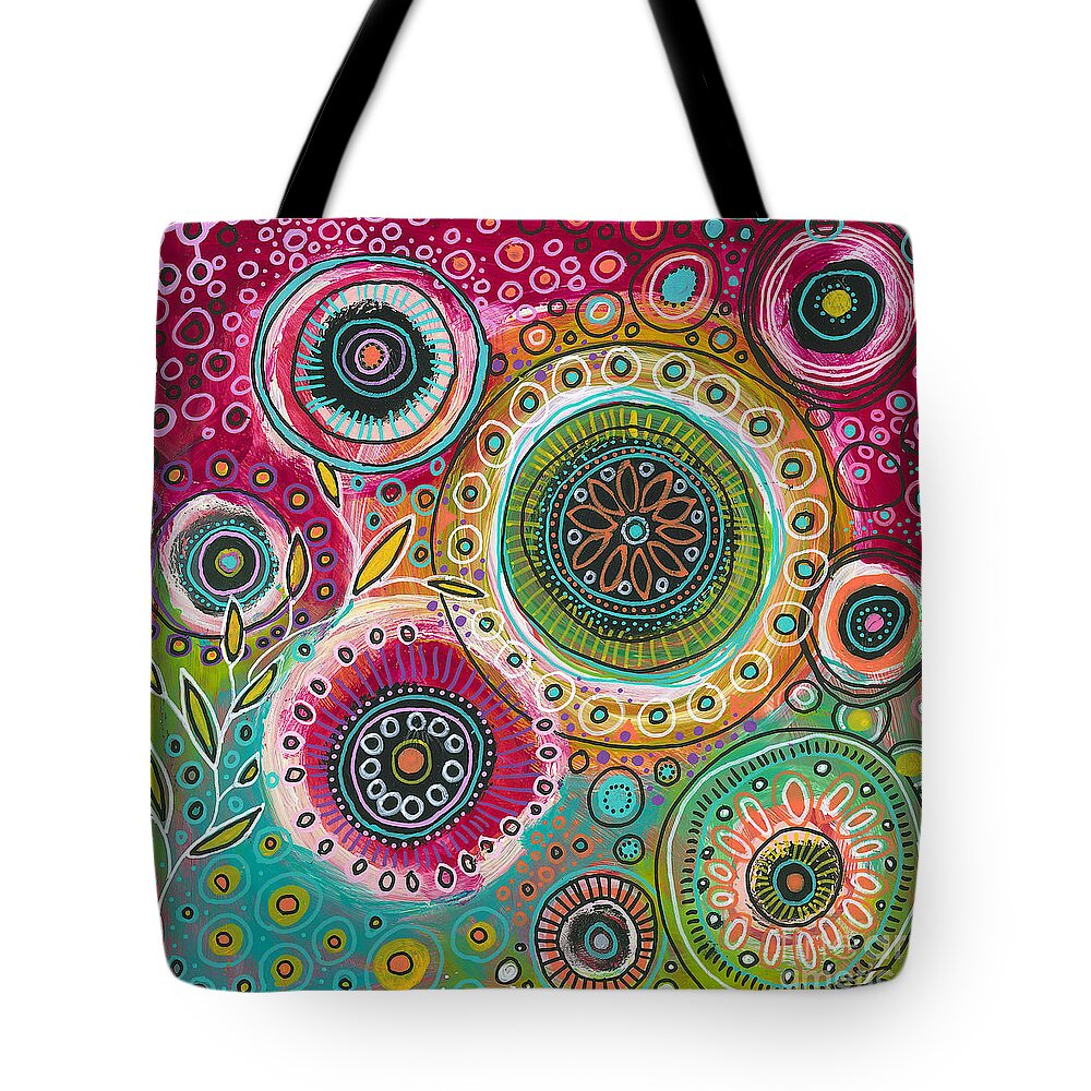 Dreaming Of Spring Tote Bag featuring the painting Dreaming of Spring by Tanielle Childers