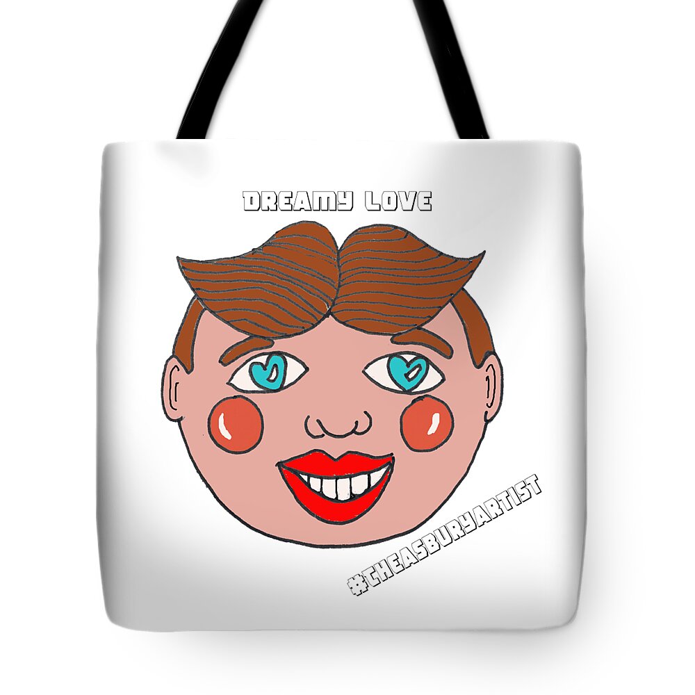 Asbury Park Tote Bag featuring the drawing Dreamy Love by Patricia Arroyo
